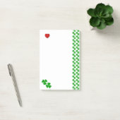 Klavertjes met rood hart-schrijfwaren post-it® notes (Kantoor)