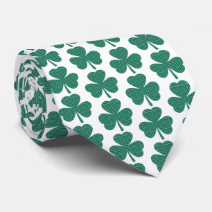 Klavertjes Plaid Klassieke Groene Heren Das