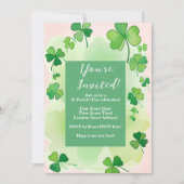 Klavier Achtergrond St. Patrick's Dag Kaart (Voorkant)