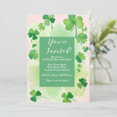 Klavier Achtergrond St. Patrick's Dag Kaart (Staand voorkant)