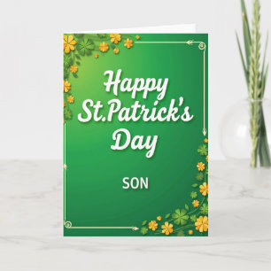 Klavierpatroon zoon St. Patrick kaart