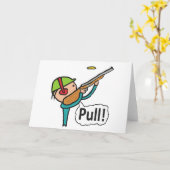 Klay Pigeon Trap Shooting Kaart (Gele Bloem)