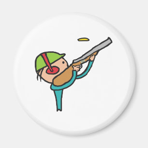 Klay Pigeon Trap Shooting Magneet