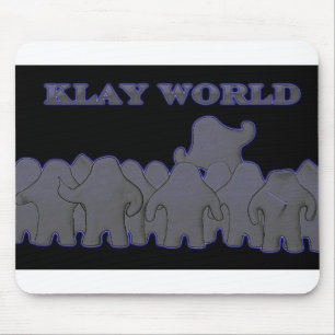 Klay World Black Glow MousPad Muismat