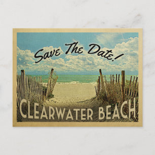 Klearwater Beach Save the Date  Nautical Aankondigingskaart