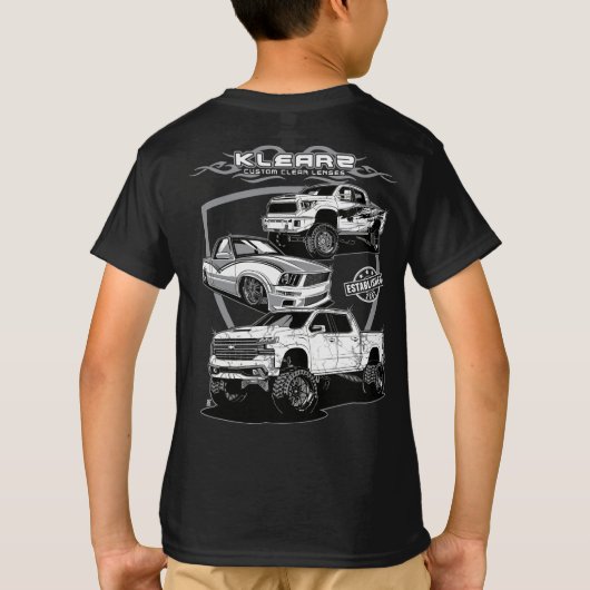 Klearz - 3 vrachtwagens t-shirt (Achterkant)