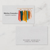 Kleding aan hangers | Fashionista Visitekaartje (Voorkant / Achterkant)