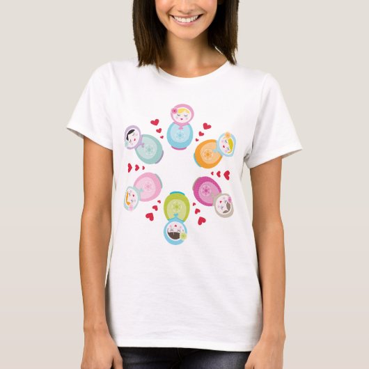 KLEDING:: babushka poppen - mandala T-shirt (Voorkant)