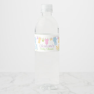 Kleding Baby shower Waterfles Etiket