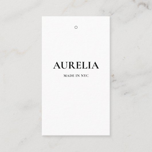 Kleding Hang Label met Prijs, Grootte, Stijl & Soc (Voorkant)