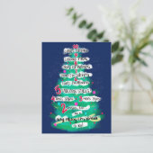 Kleding Kerstaftellen Feestdagenkaart (Staand voorkant)