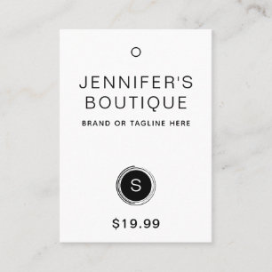 Kleding Labels Hang Labels Klein-zwart-wit