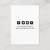 Kleding Labels Hang Labels Klein-zwart-wit (Achterkant)