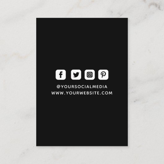 Kleding Labels Hang Labels Klein-zwart-wit (Achterkant)