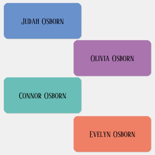 Kleding Labels - Jewel Tones (Groep)