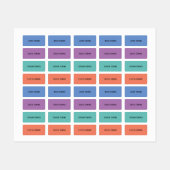 Kleding Labels - Jewel Tones (Vel)