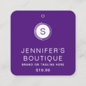 Kleding Labels Klein bedrijf Paars Wit (Voorkant)