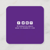 Kleding Labels Klein bedrijf Paars Wit (Achterkant)