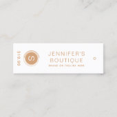 Kleding Labels Klein Bedrijf Tan Prijs Labels (Voorkant)