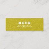 Kleding Labels Klein-bedrijfs-Gold White (Achterkant)