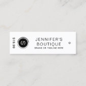 Kleding Labels Klein-zwart wit (Voorkant)