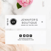 Kleding Labels Klein-zwart wit