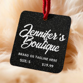 Kleding Labels Klein-zwart-wit glitter