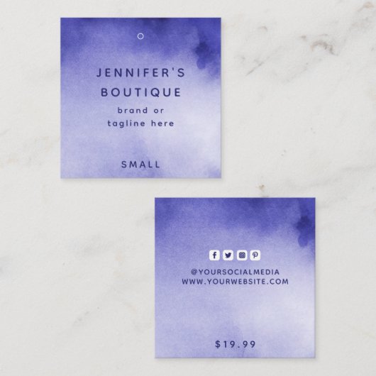 Kleding Labels Kleine Bedrijfs Luxprijs Labels (Voorkant / Achterkant)