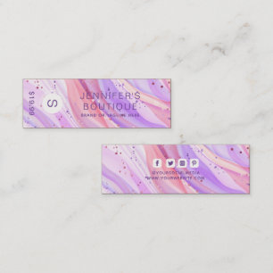 Kleding Labels Kleine Bedrijfs Paarse Glitter Prij