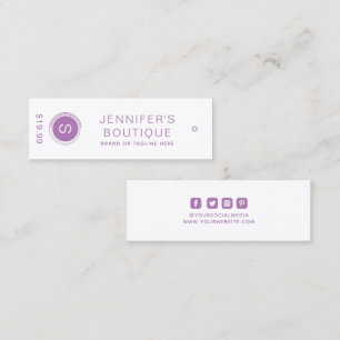 Kleding Labels Kleine Bedrijfs Paarse Labels van d