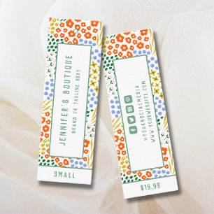 Kleding Labels Kleine Bedrijven Floral Prijs Label