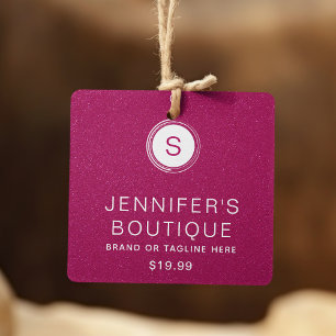 Kleding Labels Kleine bedrijven Hot Pink Glitter