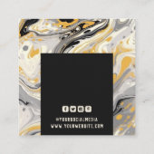 Kleding Labels Kleine bedrijven Modern Abstract (Achterkant)