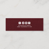 Kleding Labels Kleine Onderneming Burgundy White (Achterkant)