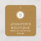 Kleding Labels Kleine Onderneming Donkere Mosterd  (Voorkant)