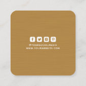 Kleding Labels Kleine Onderneming Donkere Mosterd  (Achterkant)