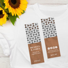 Kleding Labels Kleine Onderneming Moderne Geometri