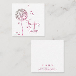 Kleding Labels Kleine Onderneming Paarse Floral Pr