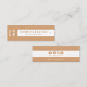 Kleding Labels Kleine Onderneming Tan Witte Prijs  (Voorkant / Achterkant)