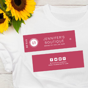 Kleding Labels Kleine Onderneming Viva Magenta
