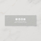 Kleding Labels Kleine Onderneming Zilver Wit (Achterkant)