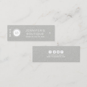 Kleding Labels Kleine Onderneming Zilver Wit