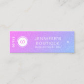 Kleding Labels Kleine Roze Blauw (Voorkant)