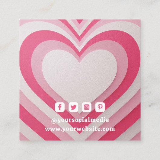 Kleding Labels Kleine Roze Retrochart (Achterkant)