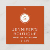 Kleding Labels Kleine Rust Wit (Voorkant)
