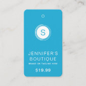 Kleding Labels Small Business Bright Cerulean Blue (Voorkant)