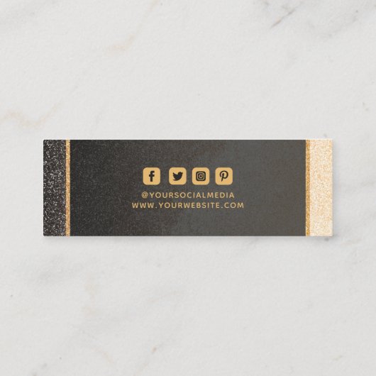 Kleding Labels Small Business Gold Luxury Shimmer (Achterkant)