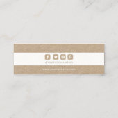 Kleding Labels Small Business Kraft White Price La (Achterkant)