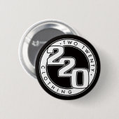 Kleding Logo Ronde Button 5,7 Cm (Voorkant /achterkant)