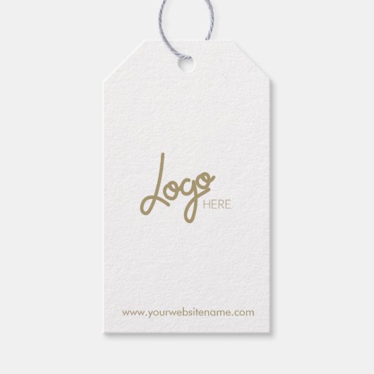 Kleding Logo Stijlvolle Modern Hang Label Cadeaulabel (Voorkant)